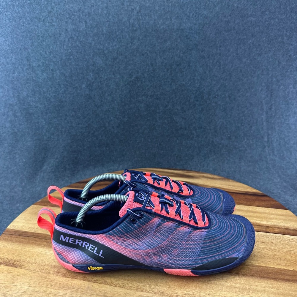 Merrell Vapor Glove 2 Womens 7.5 Shoes Crown Blue Barefoot Trail Running Sneaker